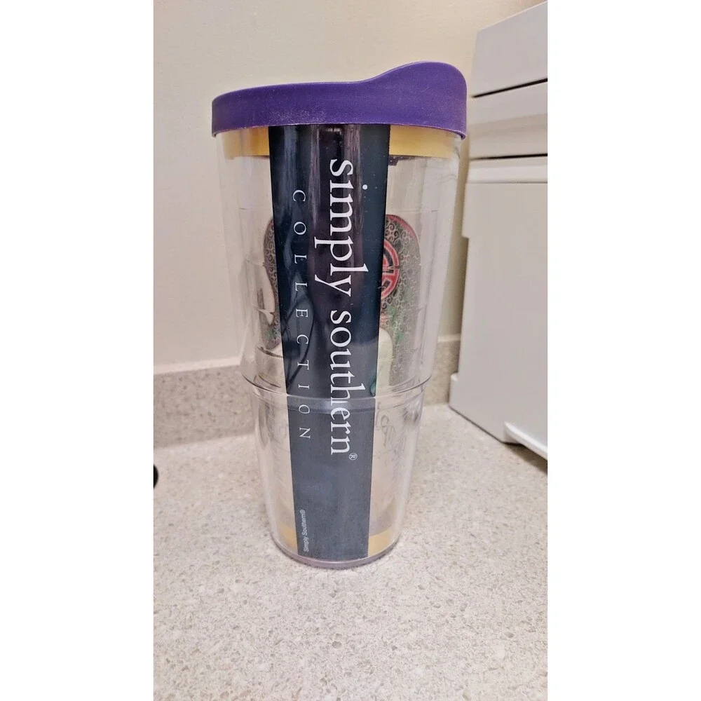 Simply Southern Tervis Tumbler 24oz‎ Elephant Paisley Insulated Travel Cup Lid